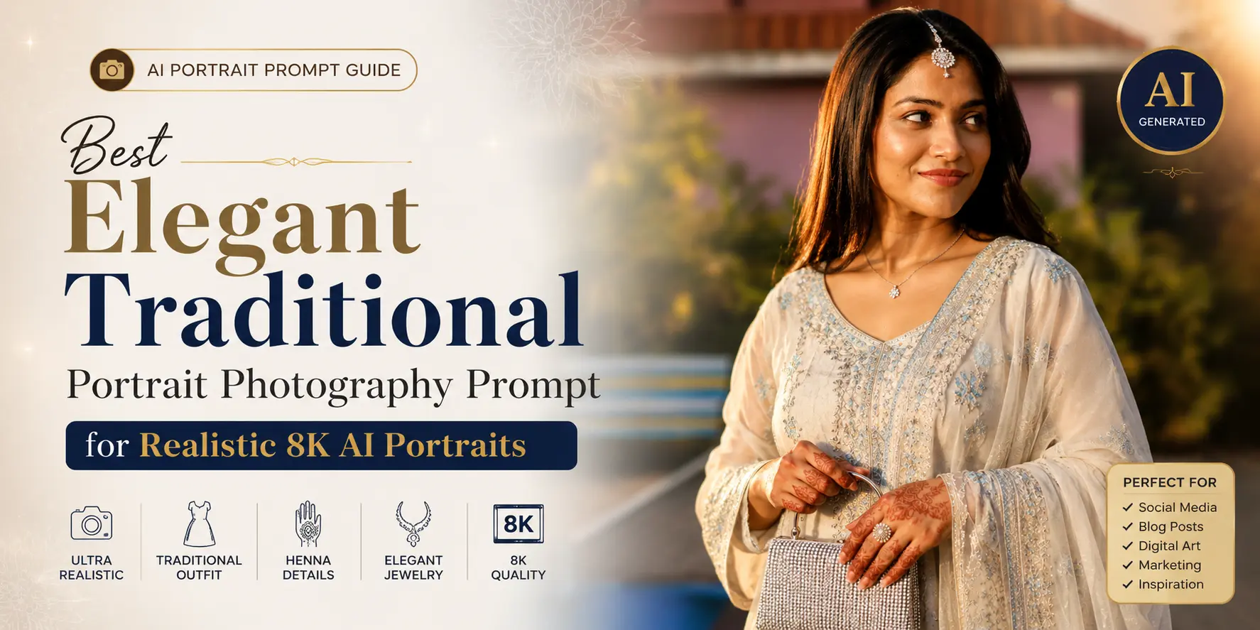 Elegant Traditional Portrait Photography Prompt