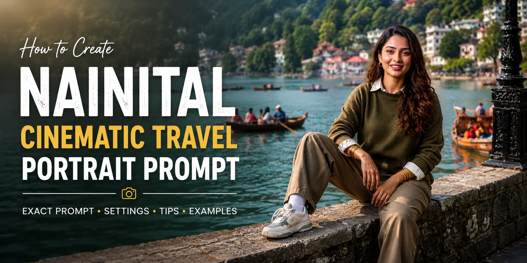 Nainital Cinematic Travel Portrait Prompt