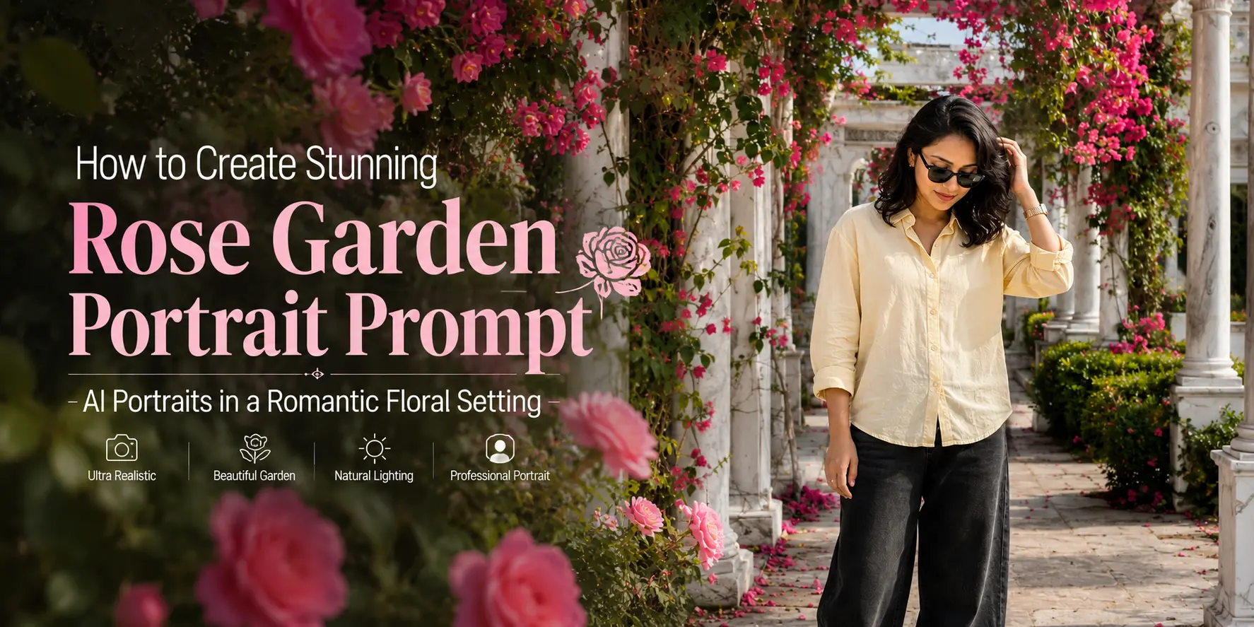 Rose Garden Portrait Prompt
