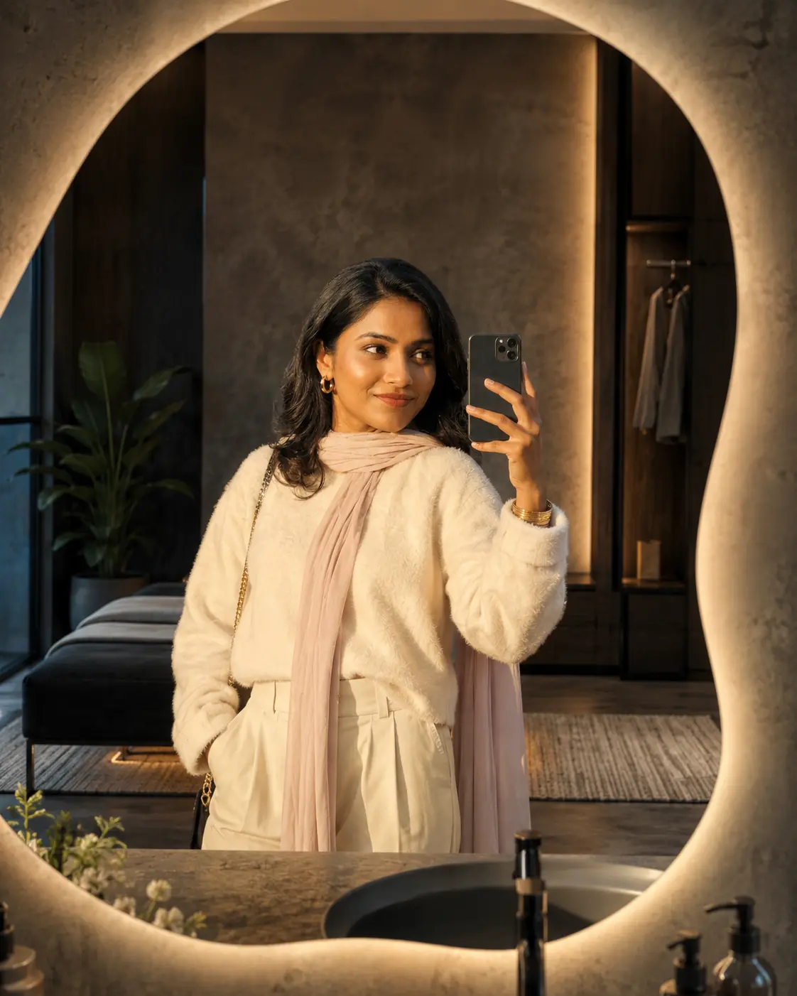 Luxury Mirror Selfie Photography Prompt