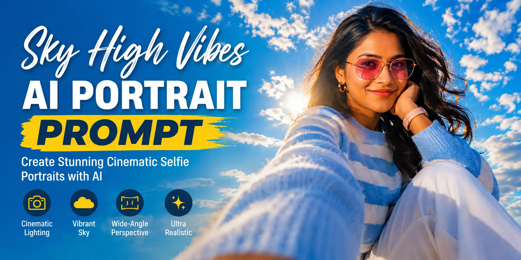 Sky High Vibes AI Portrait Prompt